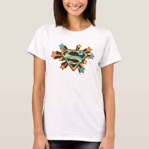 T-shirt Logo Supergirl Colorful Stars