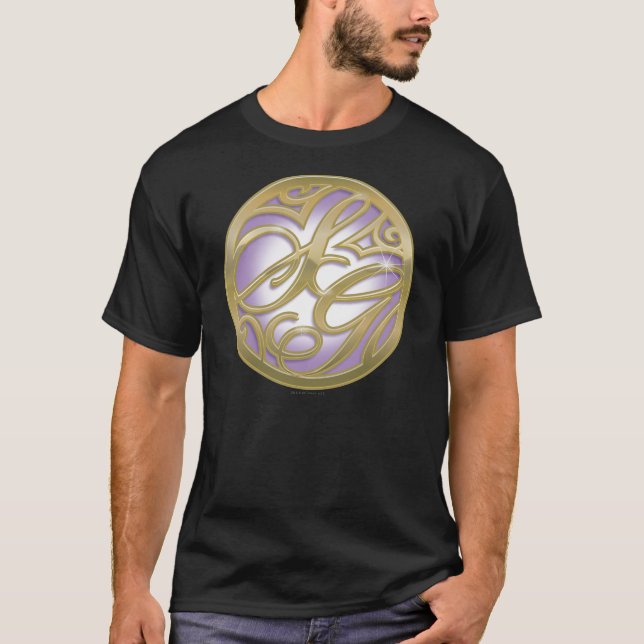 T-shirt Logo Supergirl Gold & Purple Circle (Devant)