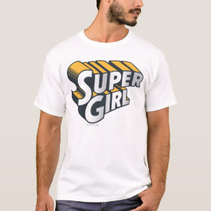 T-shirt Logo Supergirl Silver et Orange