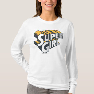 T-shirt Logo Supergirl Silver et Orange