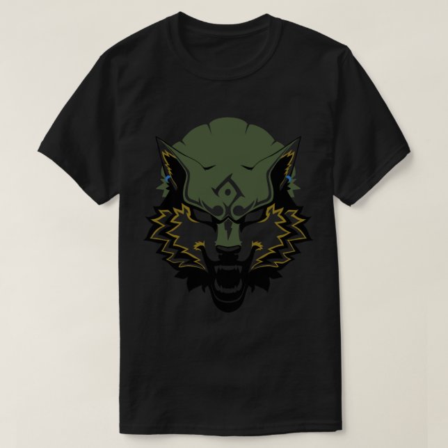 T-shirt Logo sur mesure WolfLink (La légende de Zelda-Twi (Design devant)