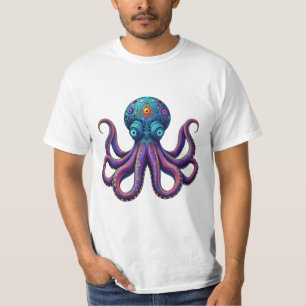 T-shirt Logo surréaliste Octopus   Céphalopode à plusieurs