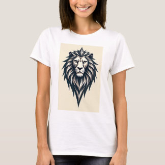 T-shirt Logo T-ShirtLion : Une tête de lion audacieuse et 