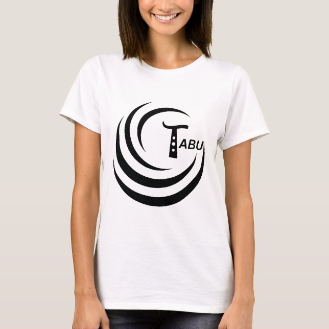 T-shirt Logo Tabu no back TABU clear GRAND PNG (Devant)