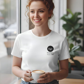 T-shirt Logo Text Since Year Business Employees Customized