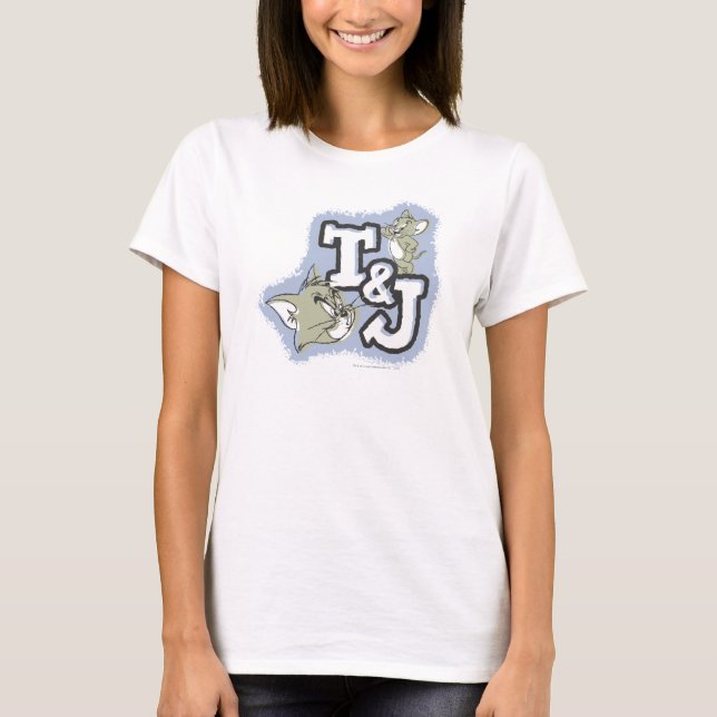 T-shirt Logo Tom et Jerry T&J (Devant)