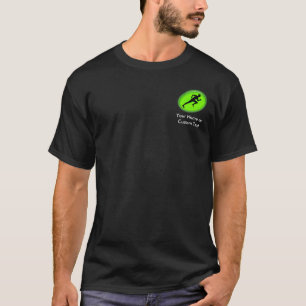 T-shirt Logo vert de forme physique de lueur