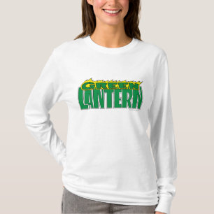 T-shirt Logo vert de lanterne - flammes jaunes