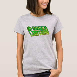 T-shirt Logo vert de lanterne - incliné