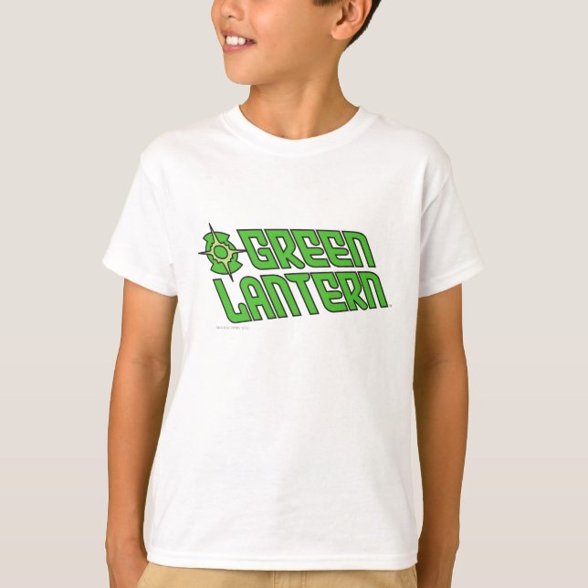 T-shirt Logo vert lanterne rayé (Devant)