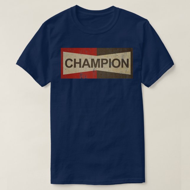 T-shirt Logo vintage Champion Racing (Design devant)