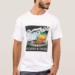 T-shirt Logo vintage des enregistrements et bandes de pêch