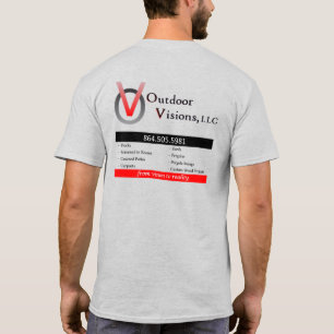 T-shirt Logo Visions Extérieures Info Dos