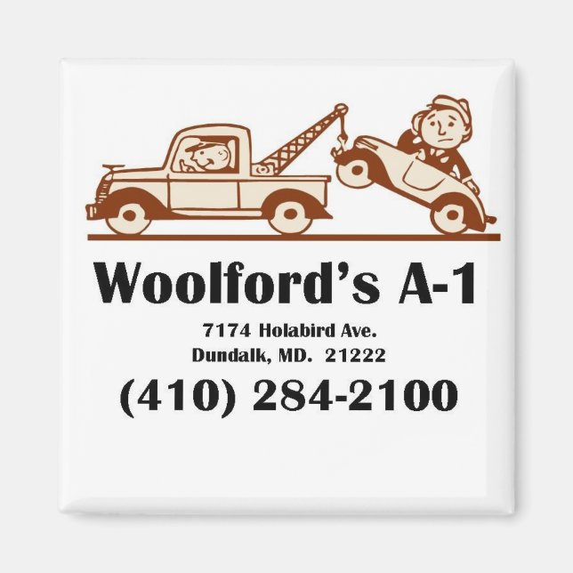 t-shirt logo w-address magnet (Front)