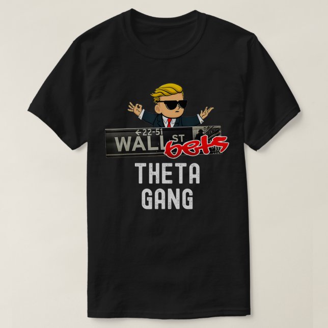 T-shirt Logo Wallstreetbets Theta Gang (Design devant)