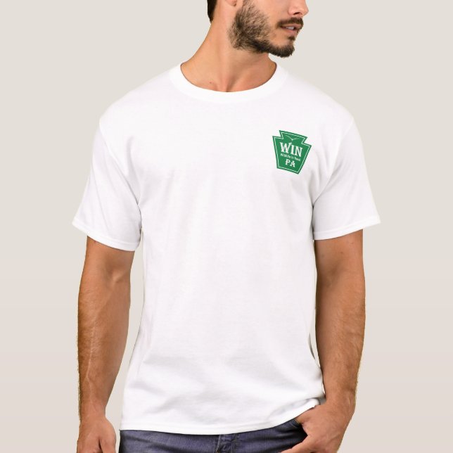 T-shirt Logo WIN avec code QR au dos (Devant)