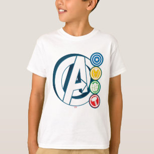 T-shirt Logos de personnages des Avengers