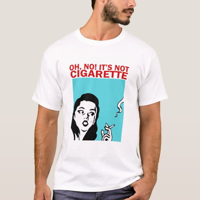 T-shirt L'OH AUCUN CE n'est pas CIGARETTE (CORÉEN, OPPA) (Devant)