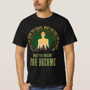 T-shirt Loi D'Attraction Méditation Bouddha Spirituelle Yo