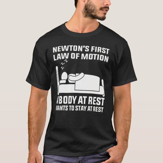 T-shirt Loi du cool Newton pour les hommes femmes Nerdy Sc (Devant)