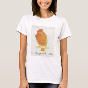 T-shirt L'oiseau orange de couleur, de 'seize dessins de