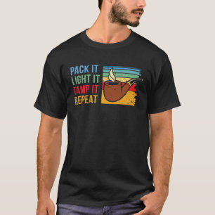 T-shirt Loisir de fumer la pipe en bruyère rétro