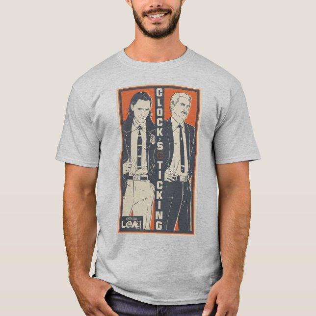 T-shirt Loki & Mobius - L'Horloge (Devant)
