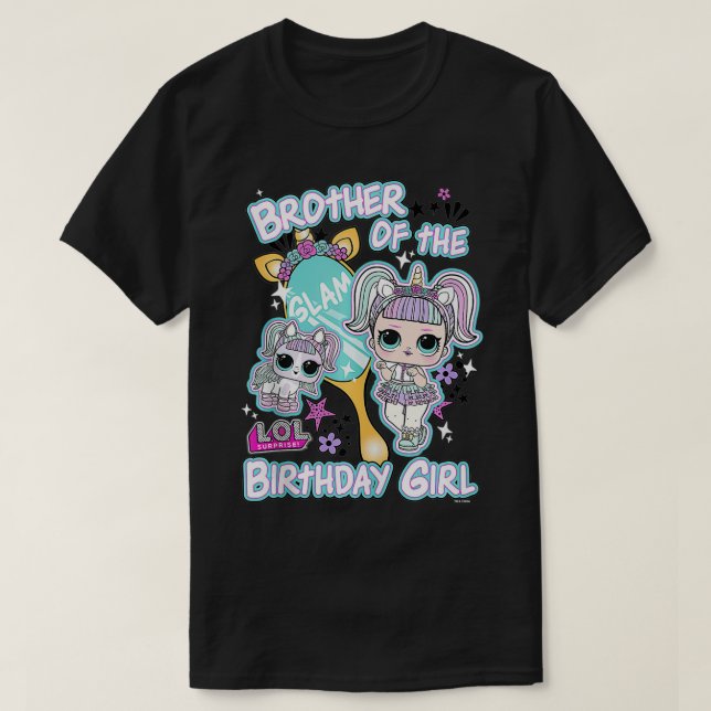 T-shirt LOL Frère Surprise De La Fille Anniversaire (Design devant)