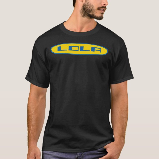 T-shirt Lola Racing cars 1960&x27;s logo - Blue Essential  (Devant)