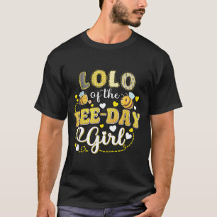 T-shirt Lolo de la fille de l'anniversaire de l'abeille dr