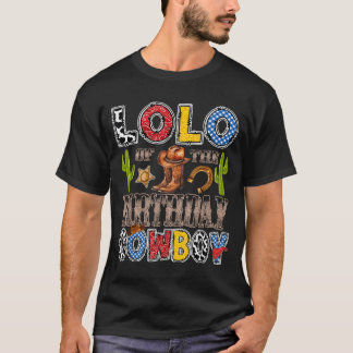 T-shirt Lolo du cow-boy d'anniversaire occidental garçon d