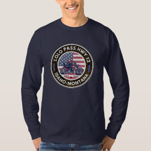 T-shirt Lolo pass route de moto Oregon