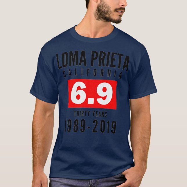 T-shirt Loma Prieta 1989 Bay Area Earthquake Premium (Devant)