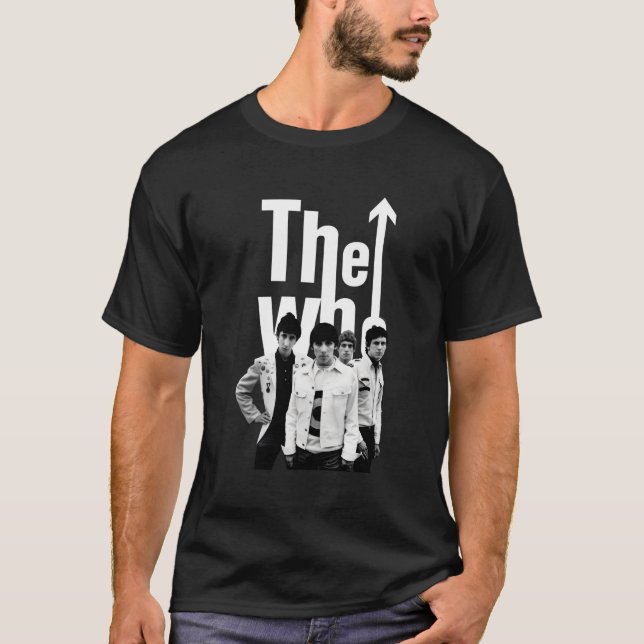 T-shirt L'Oms A Officialisé Bande Blanche Noire Des 60'S L (Devant)