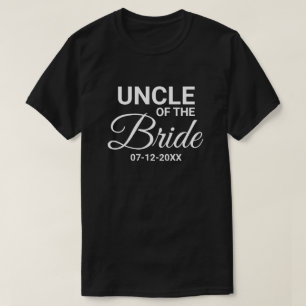 T-shirt L'oncle de la mariée mariée mariée famille jumelée