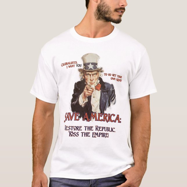 T-shirt L'Oncle Sam indique (Devant)