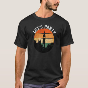 T-shirt London Clock Parliament Vintage