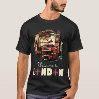 T-shirt London England Souvenir Tourist For Men Women Kids