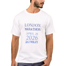 T-Shirt Londres 2023 Marathon Texte Personnalisé