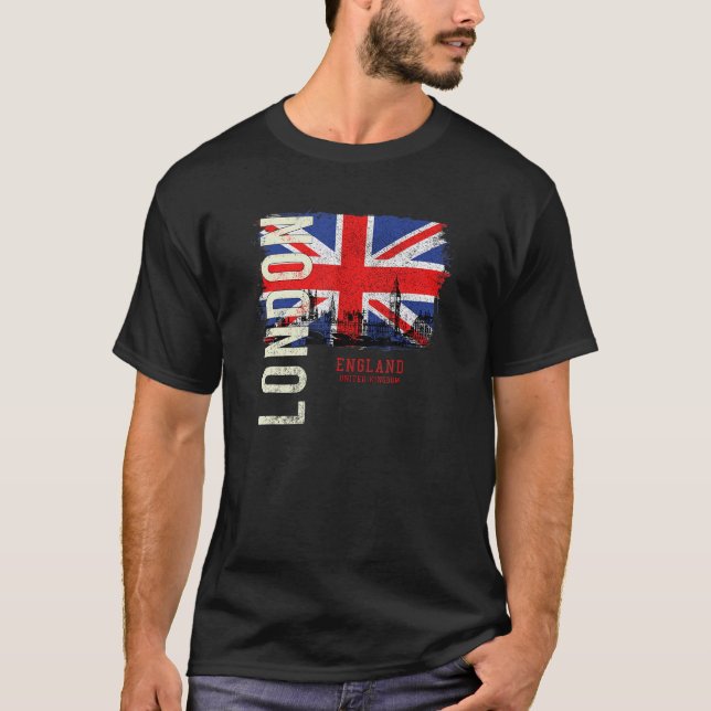 T-shirt Londres Angleterre Grande-Bretagne Europe (Devant)