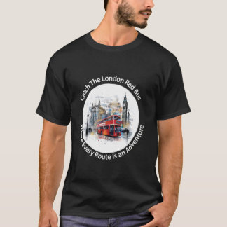 T-shirt Londres Angleterre Souvenir attraper le London Red