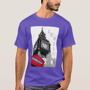 T-shirt Londres Big Ben Horloge Tower Élégant Moderne tend