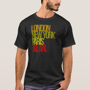 T-shirt Londres NY Paris Milan