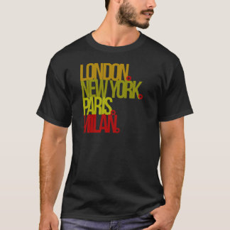 T-shirt Londres NY Paris Milan