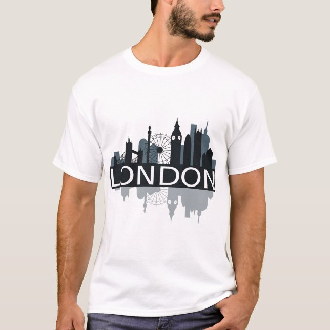 T-shirt Londres Skyline (Devant)