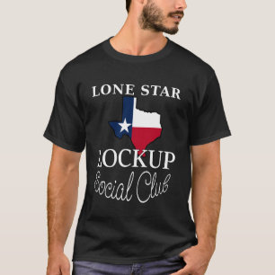 T-shirt Lone Star Lockup Social Club Texas USA Politique