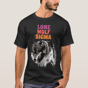 T-shirt Lone Wolf Homme Sigma moderne minimaliste