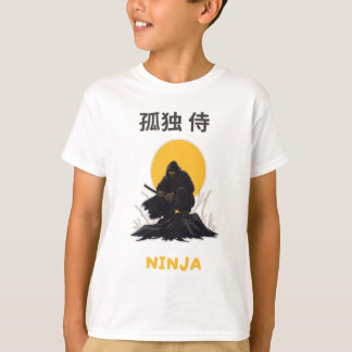 T-shirt Lonely Ninja Samurai Art Design