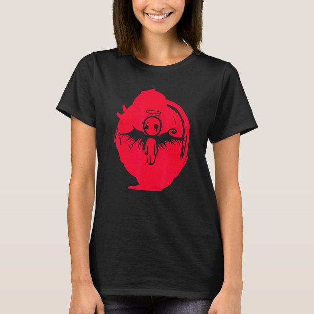T-shirt Lonely Sad Emo Gothique Angel 2 (Devant)