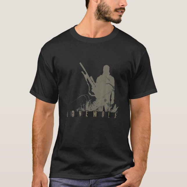 T-shirt LONEWOLF - Sniper léger (Devant)